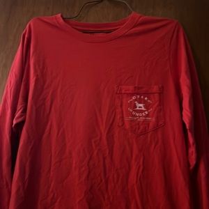 Red, SMALL Over Under long sleeve